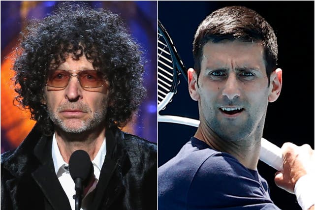 <p>Radio host Howard Stern has said that Novak Djokovic should be banned from tennis for his anti-vaccine stance</p>