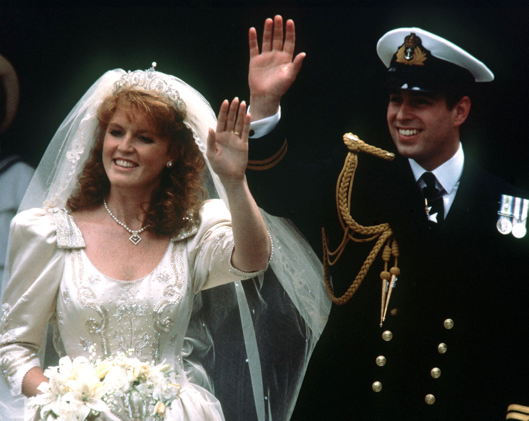 The Duke and Duchess of York on their wedding day (PA)