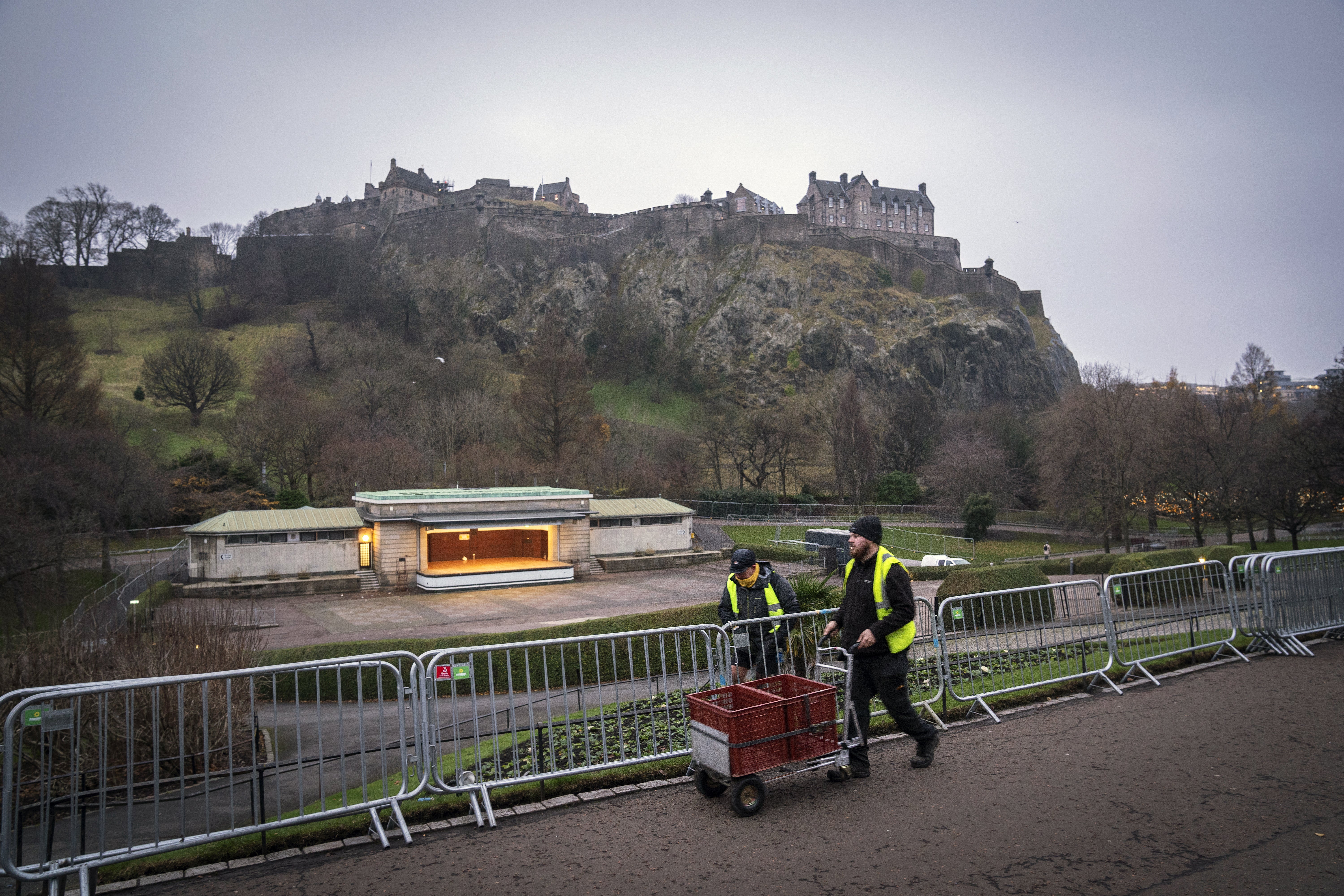 The spread of the Omicron variant resulted in the cancellation of major tourism events, including Edinburgh’s Hogmanay celebrations (Jane Barlow/PA)