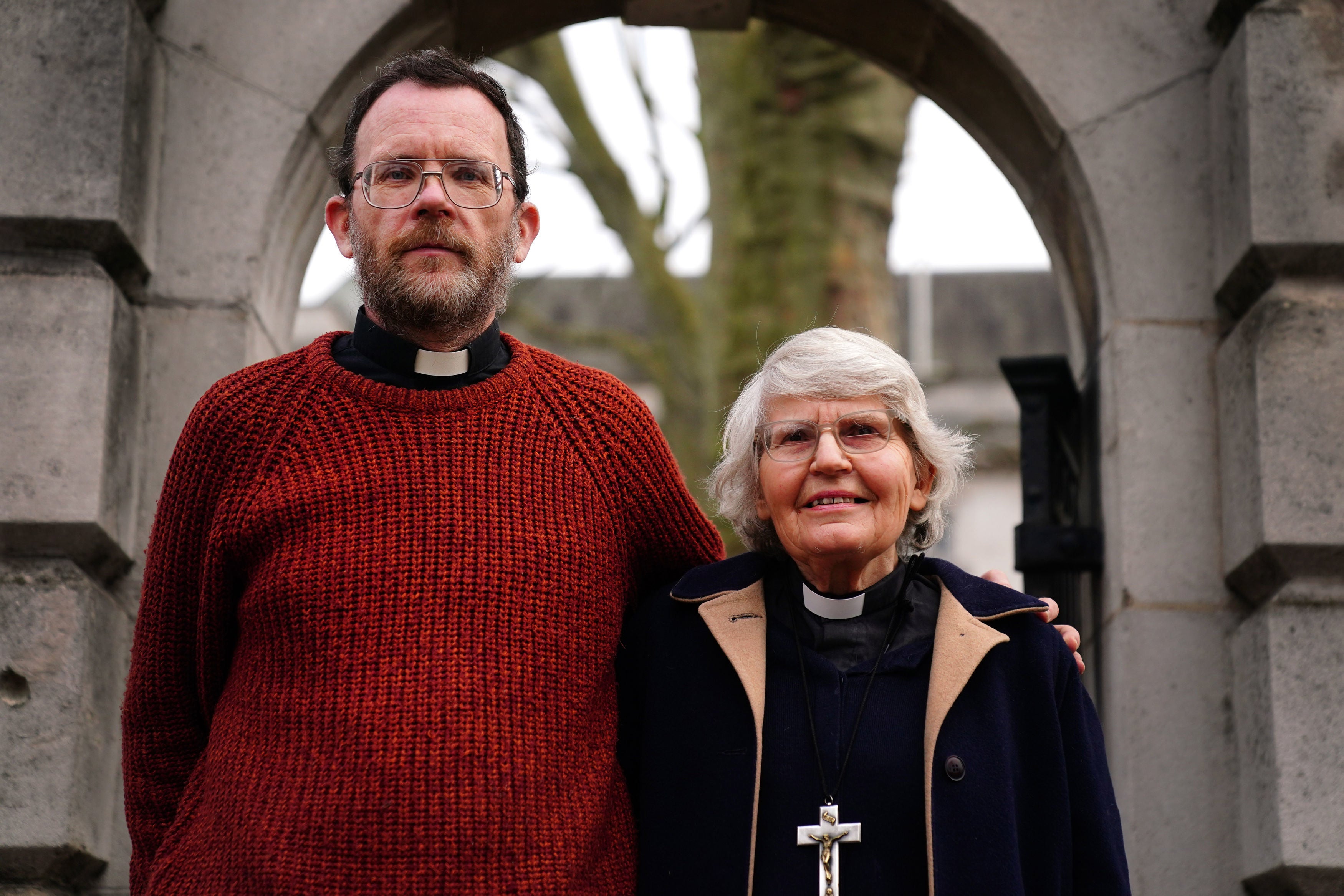 Father Martin Newell and Reverend Sue Parfitt are charged with obstructing engines or carriages on railways
