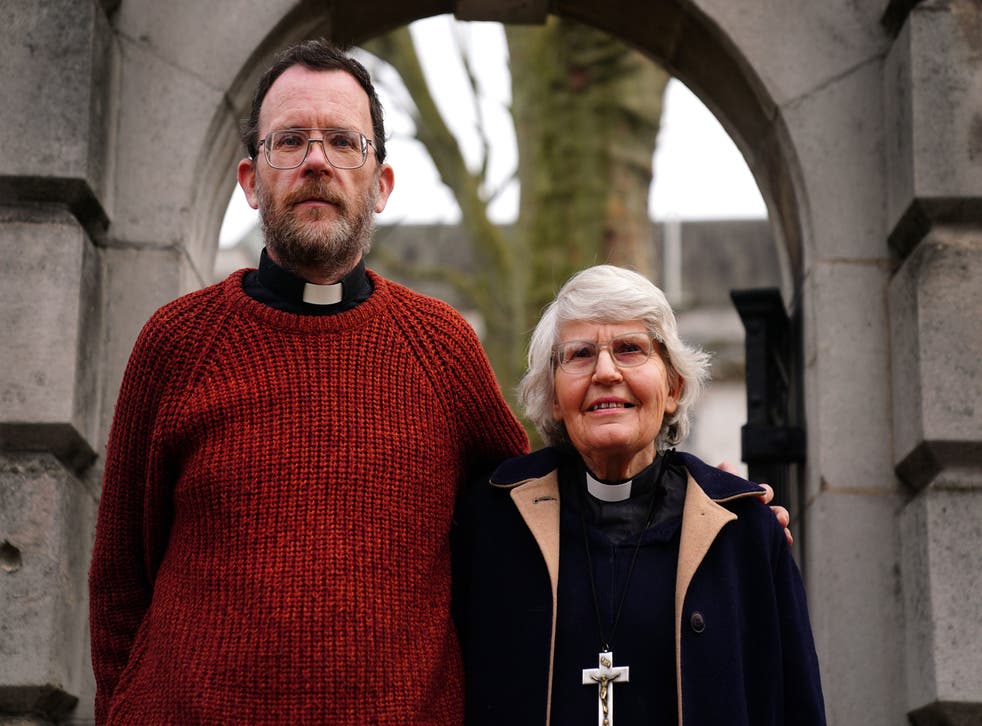 <p>Father Martin Newell and Reverend Sue Parfitt are charged with obstructing engines or carriages on railways </p>