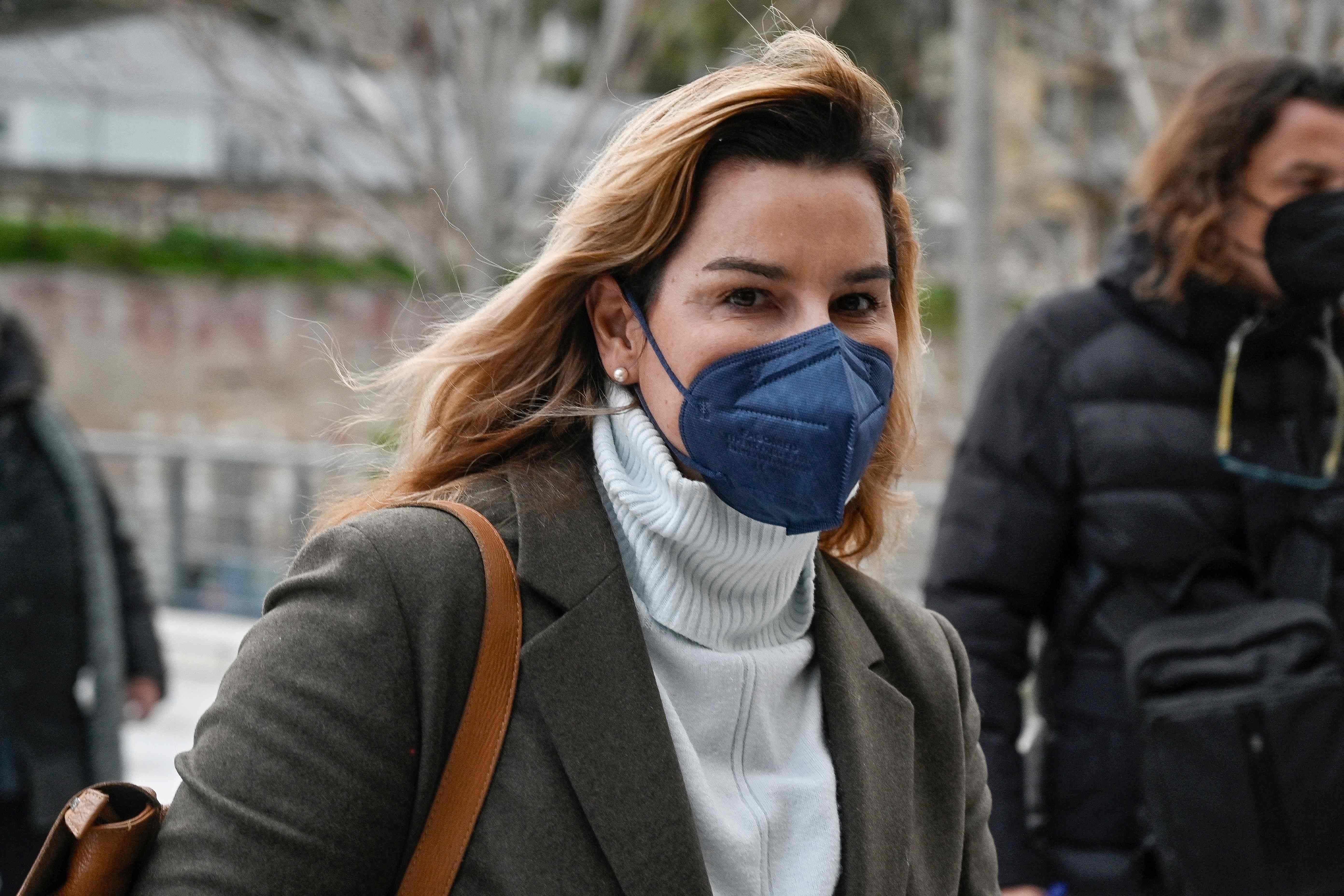 Sofia Bekatorou arrives at a court in Athens, Greece, on 12 January