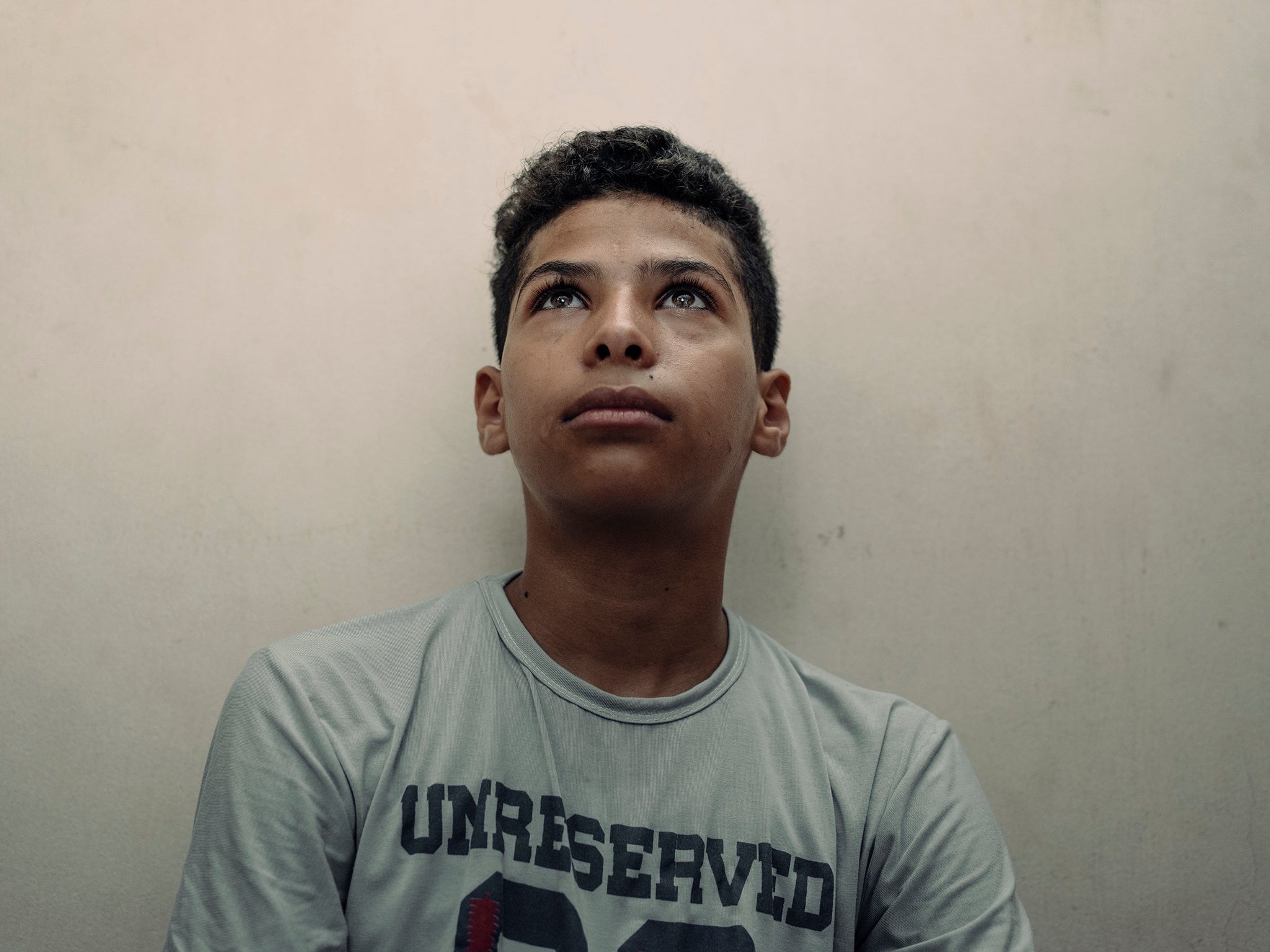 Mohammed, 14, was supported by the Wajd programme after the loss of his father in 201. He was given psychosocial support, food aid, educational fees and laptops for school work