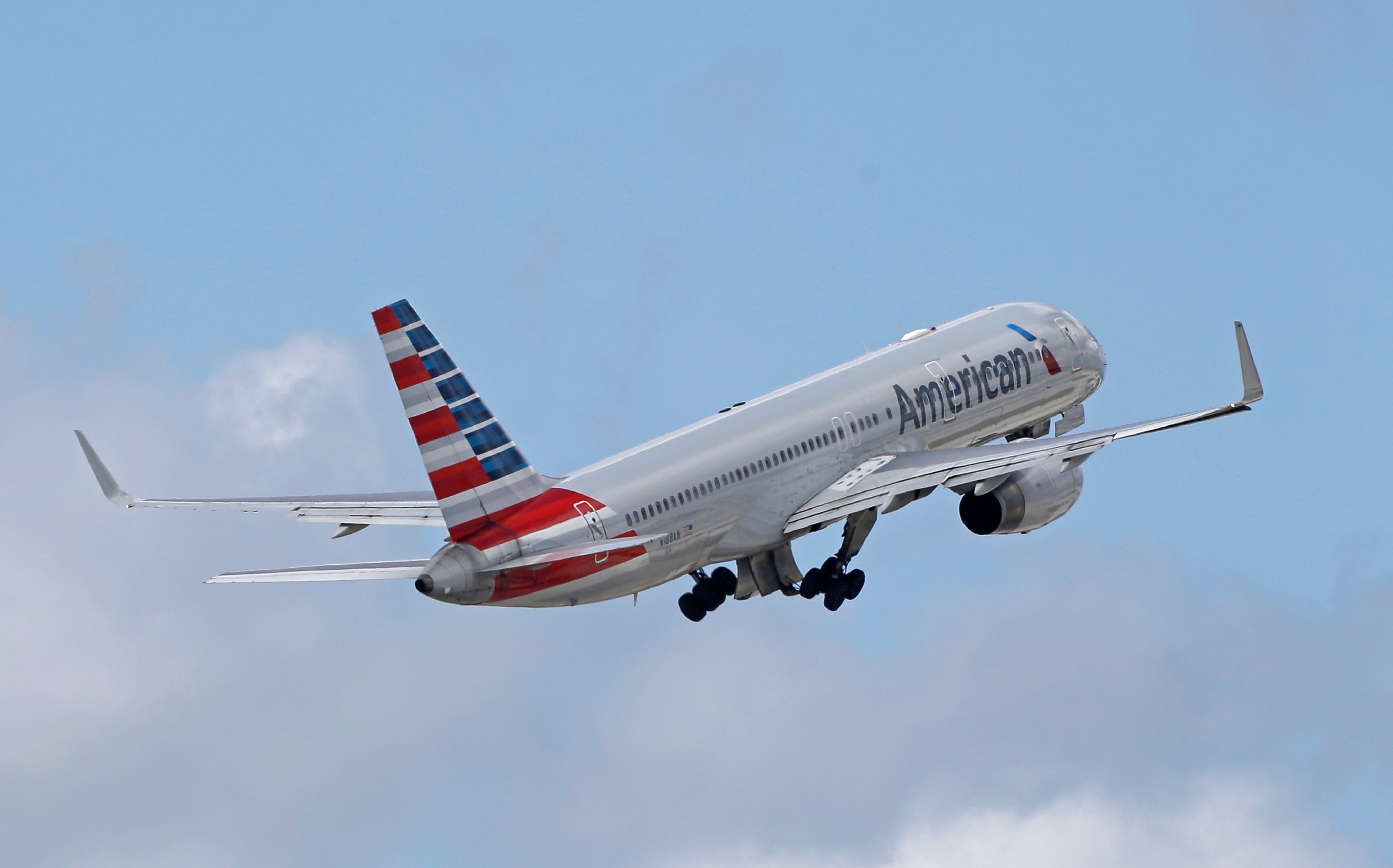 An American Airlines flight turned around after a threat from a passnger (file photo)