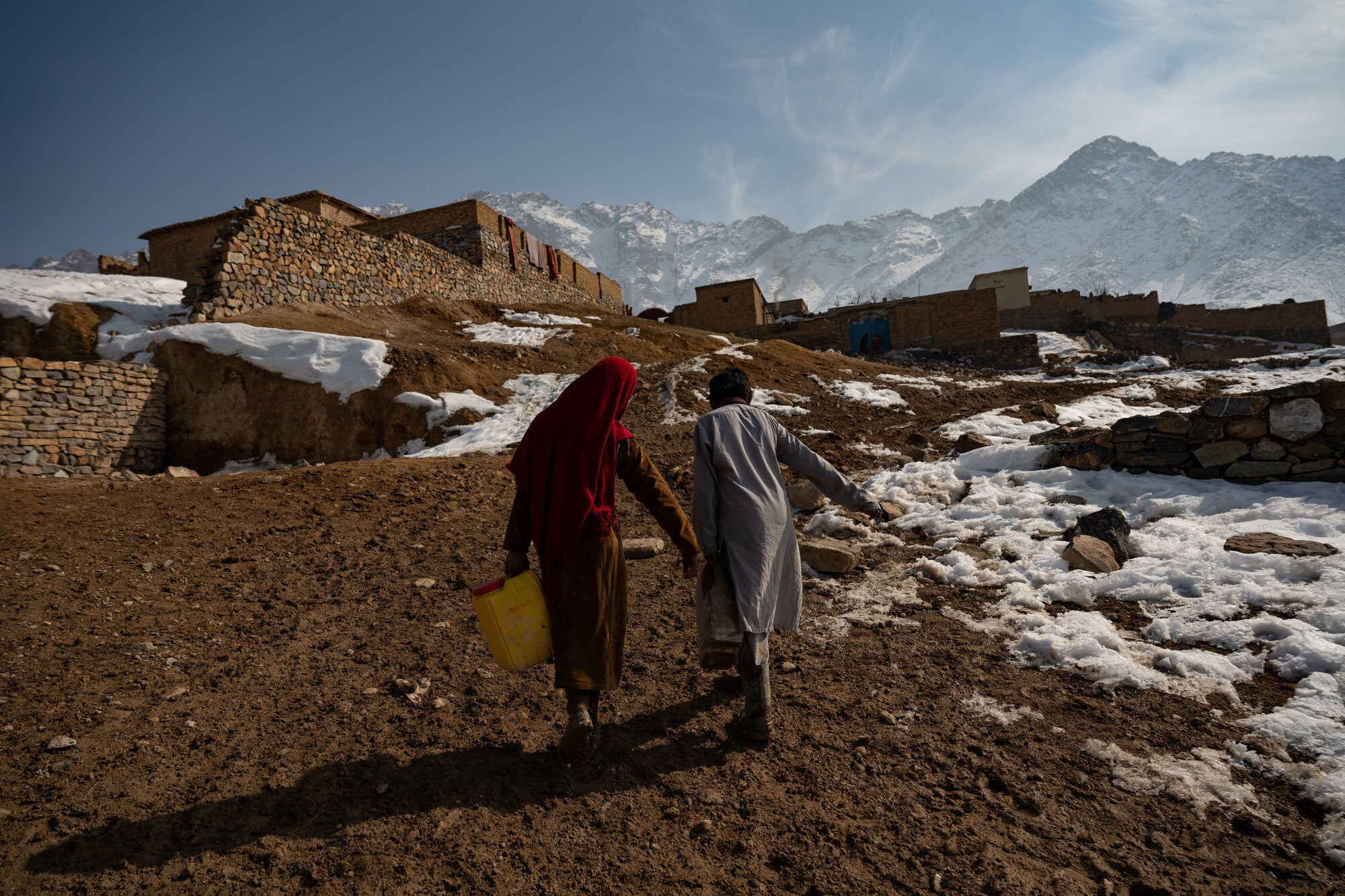 Temperatures can drop below -15C in Afghanistan’s harsh winters