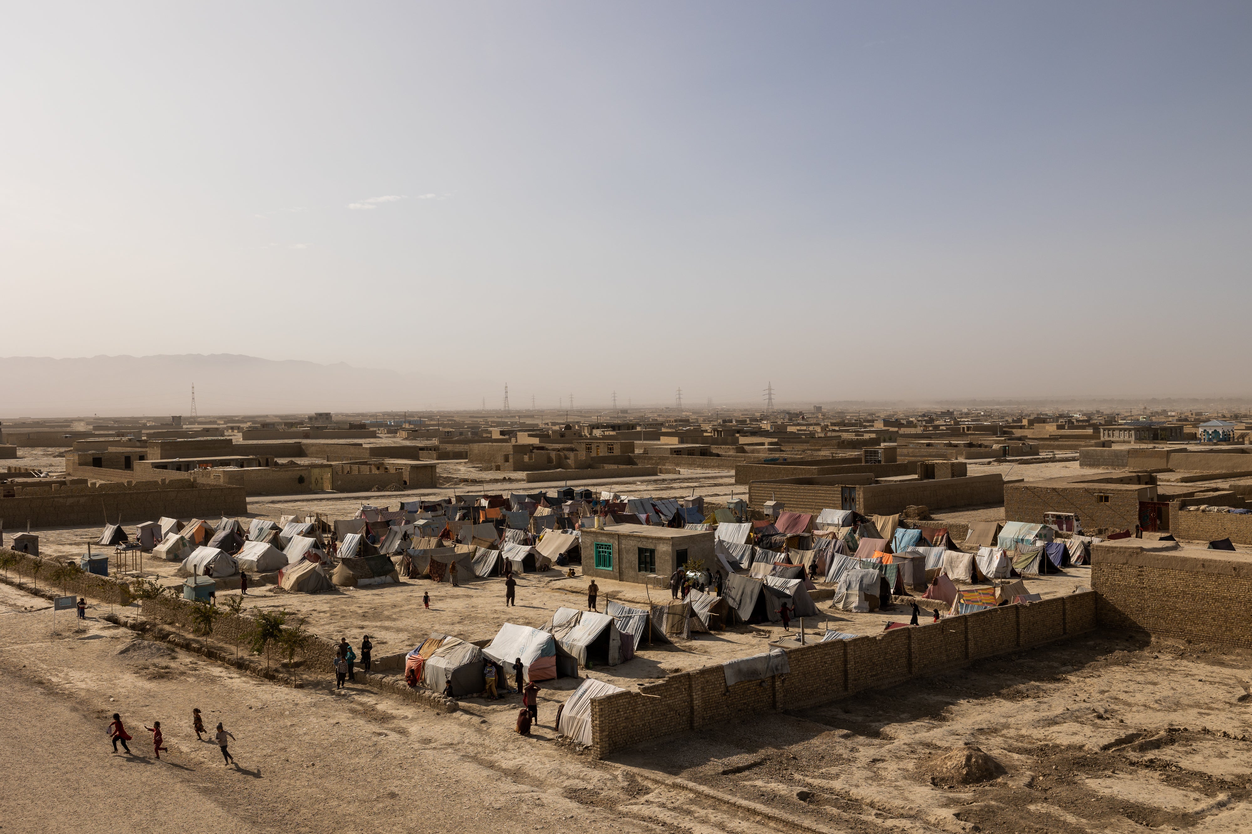 As winter sets in, many of these people will be living in flimsy, makeshift shelters