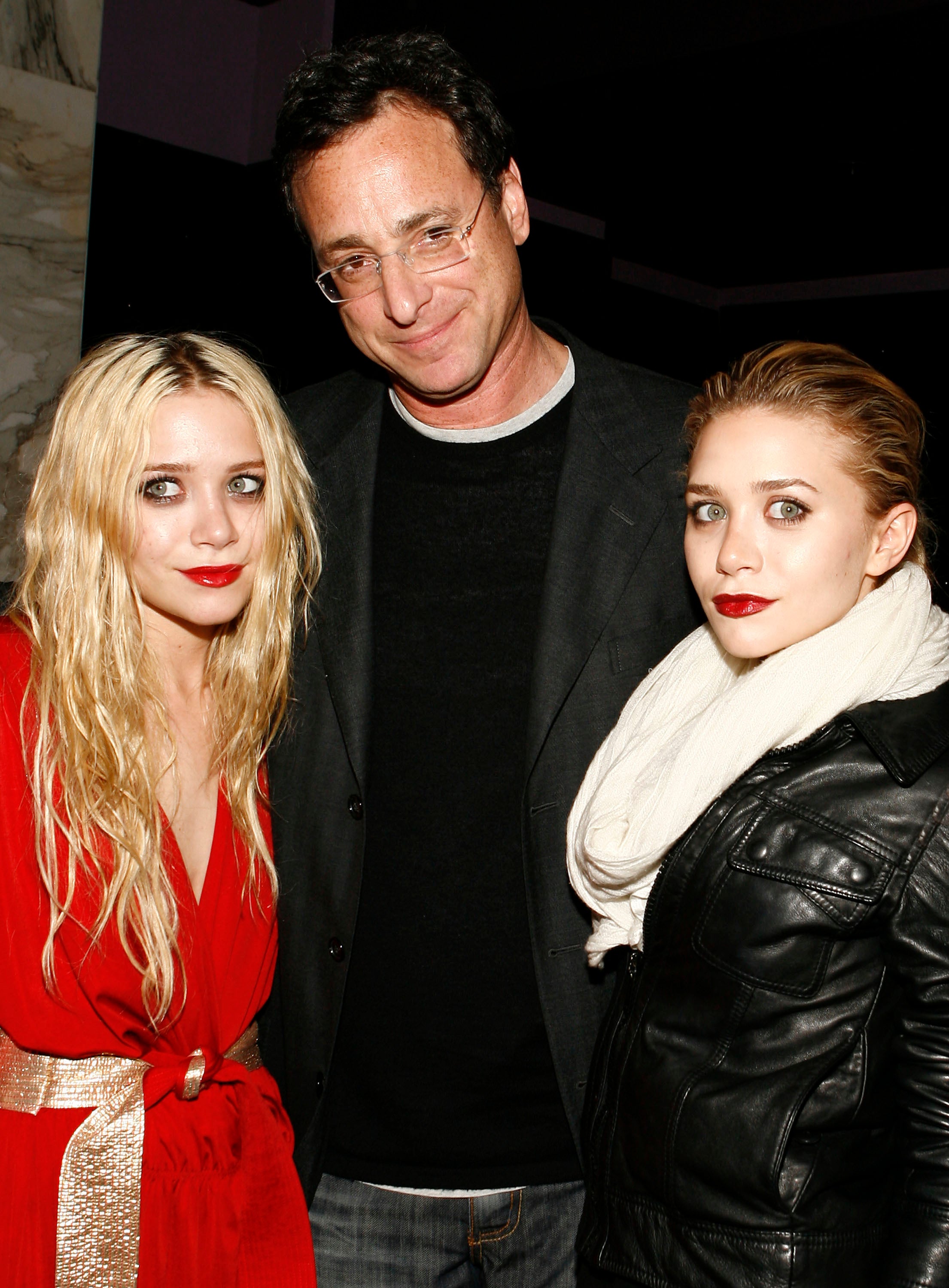 Saget with Mary-Kate and Ashley Olsen in 2007