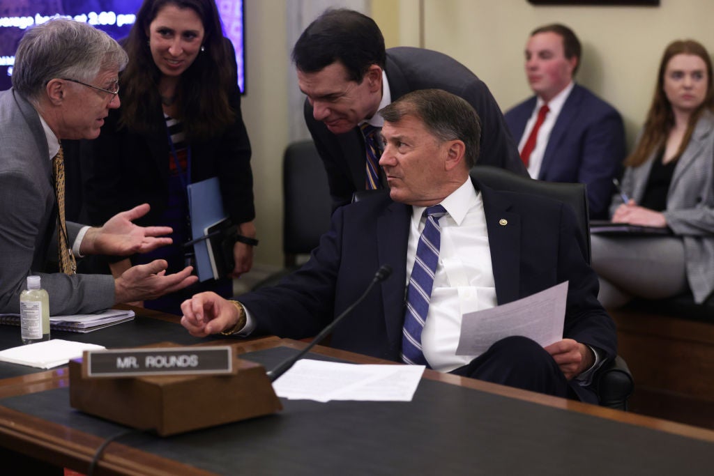 Sen Mike Rounds at a committee hearing