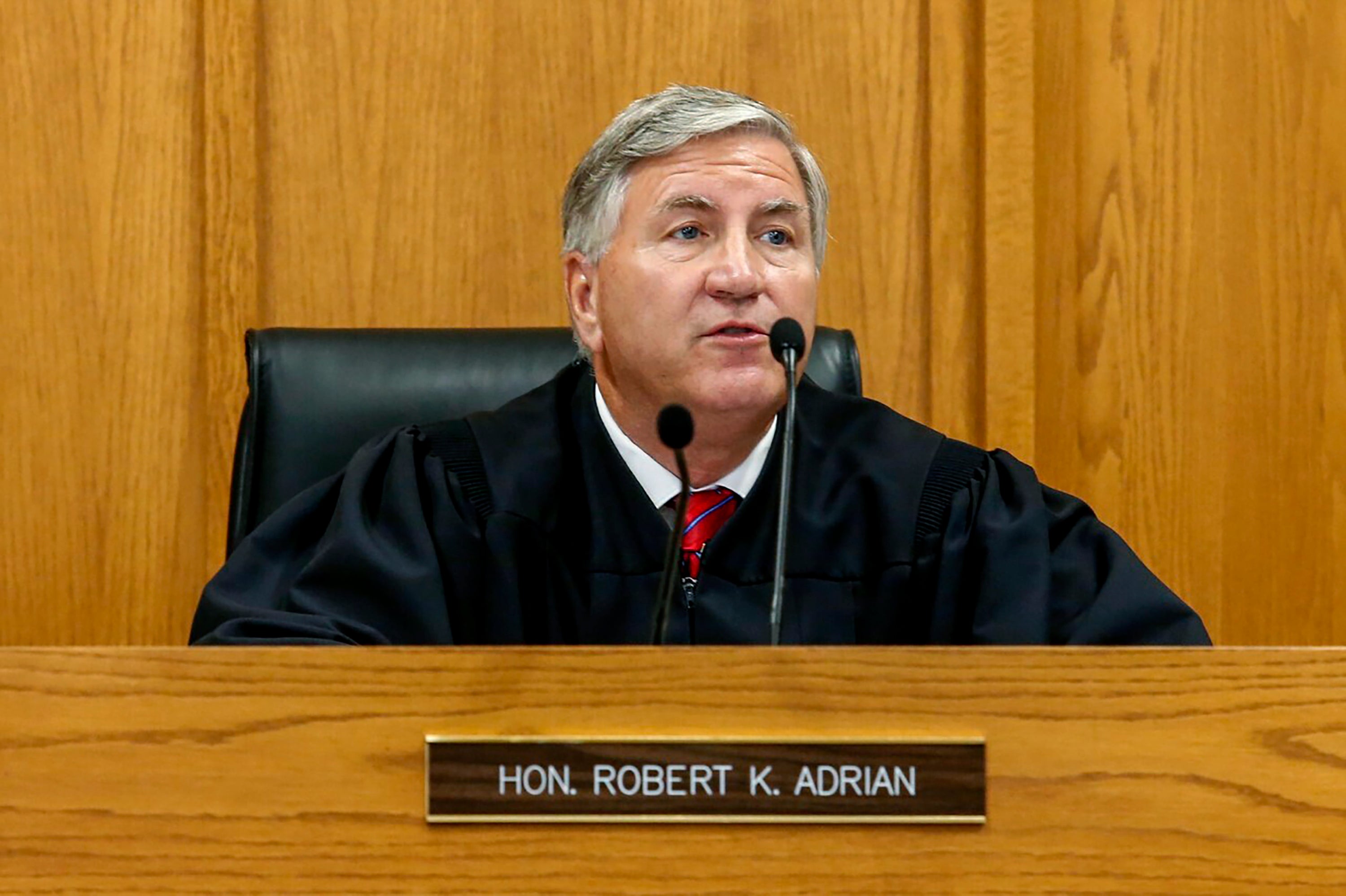 Judge Robert Adrian said Drew Clinton had received ‘plenty of punishment’ already after serving five months in county jail
