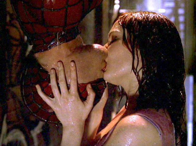<p>Kirsten Dunst says she’s proud of her upside-down ‘Spider-Man’ kiss with Tobey Maguire</p>