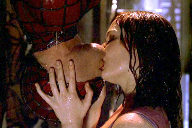 <p>Kirsten Dunst says she’s proud of her upside-down ‘Spider-Man’ kiss with Tobey Maguire</p>