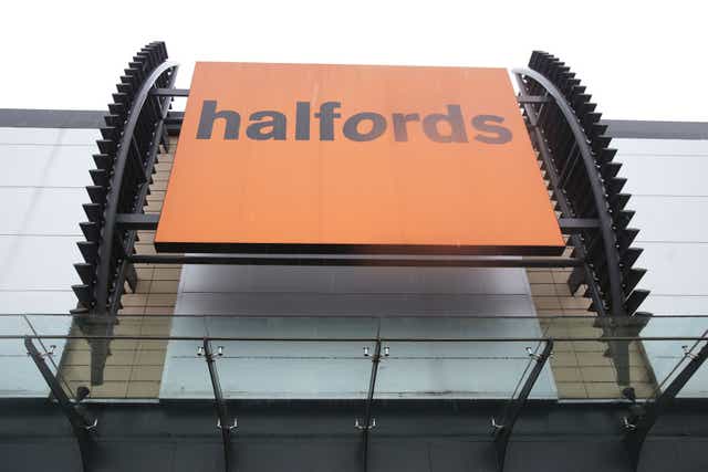 Halfords enjoyed a rise in sales although Omicron slowed the pace in December (Yui Mok/PA)