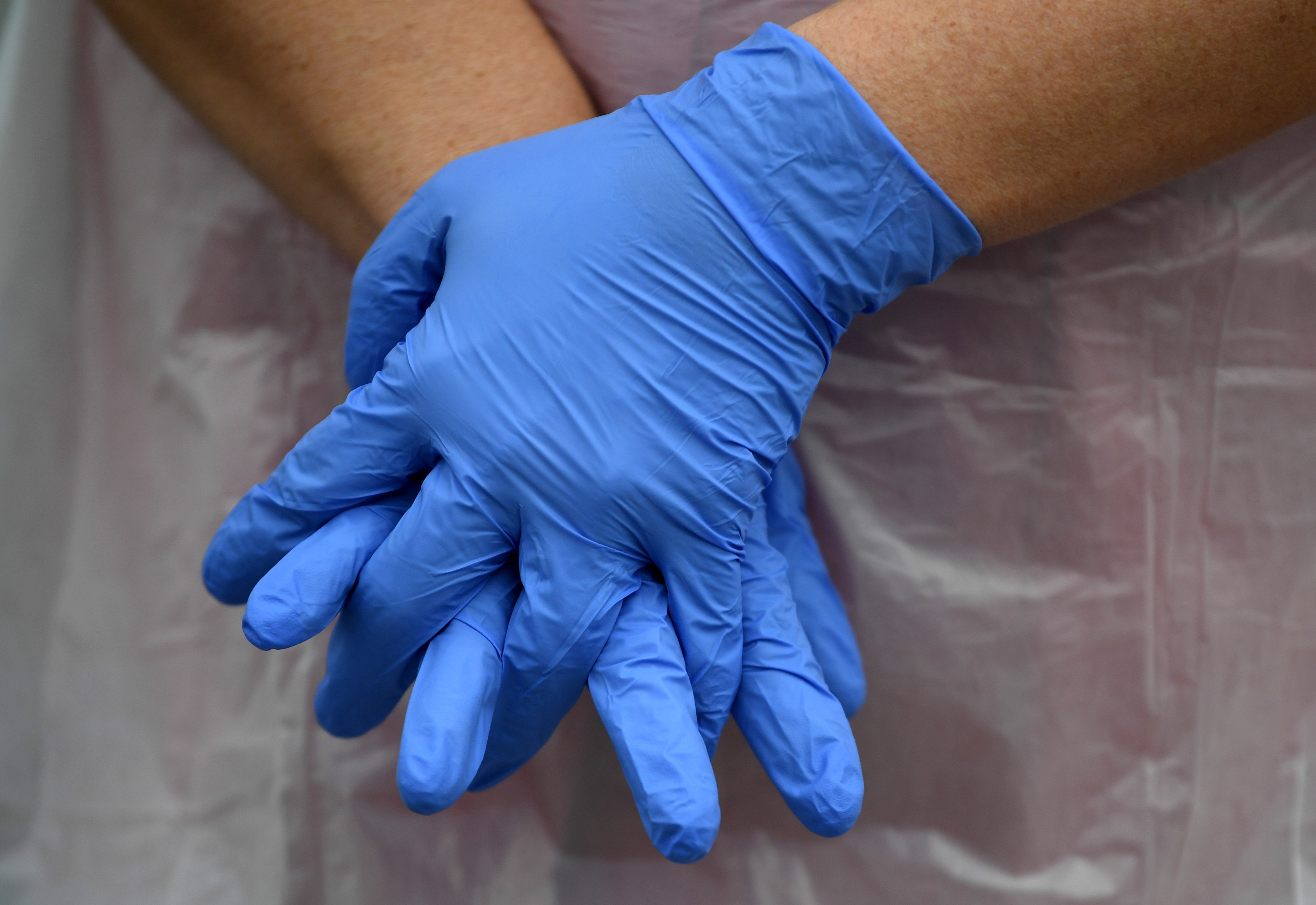 PPE will be available until March 31 2023 or until infection prevention control guidance is “withdrawn or significantly amended”, the Department for Health and Social Care (DHSC) said (PA)