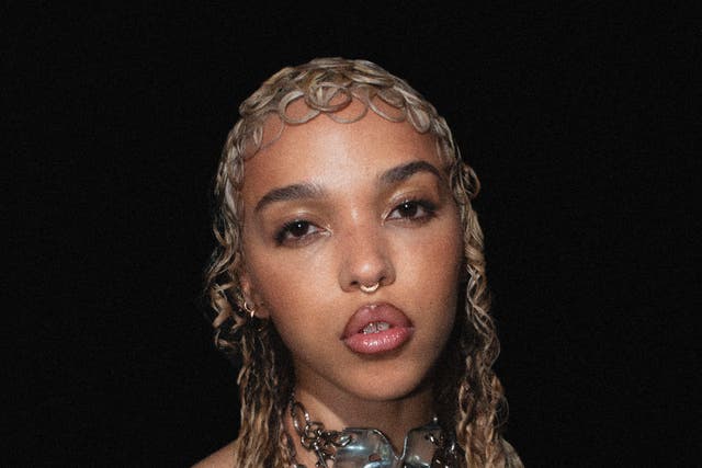 <p>FKA twigs in promo artwork for her new mixtape</p>