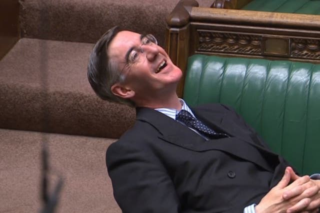 <p>Jacob Rees-Mogg in the House of Commons (House of Commons/PA)</p>