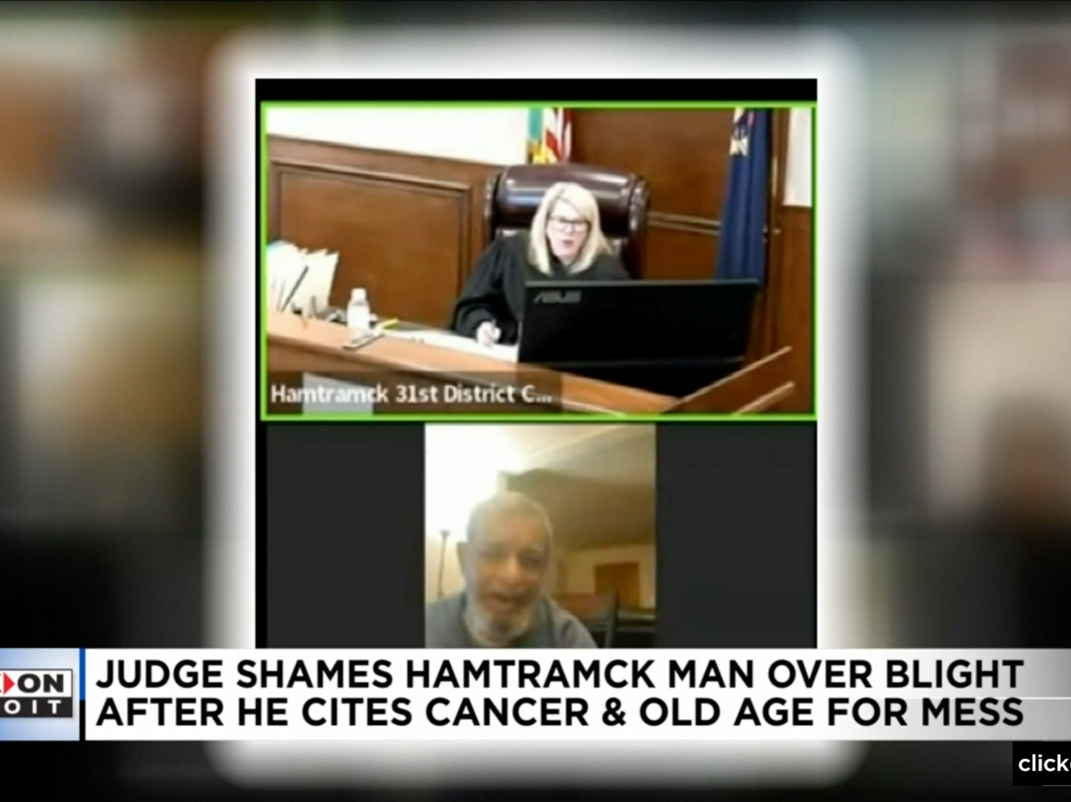 <p>The virtual court appearance at the centre of social media criticism </p>