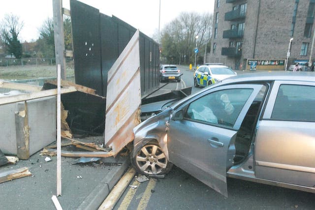 David Saunders crashed his Vauxhall Astra after driving at ‘excessive speed’ (CPS/PA)