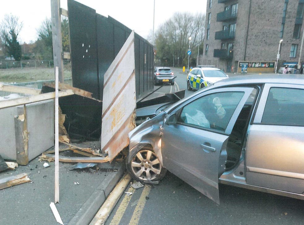 David Saunders crashed his Vauxhall Astra after driving at ‘excessive speed’ (CPS/PA)