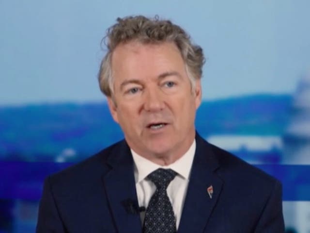 <p>Rand Paul in an interview with Dave Rubin </p>