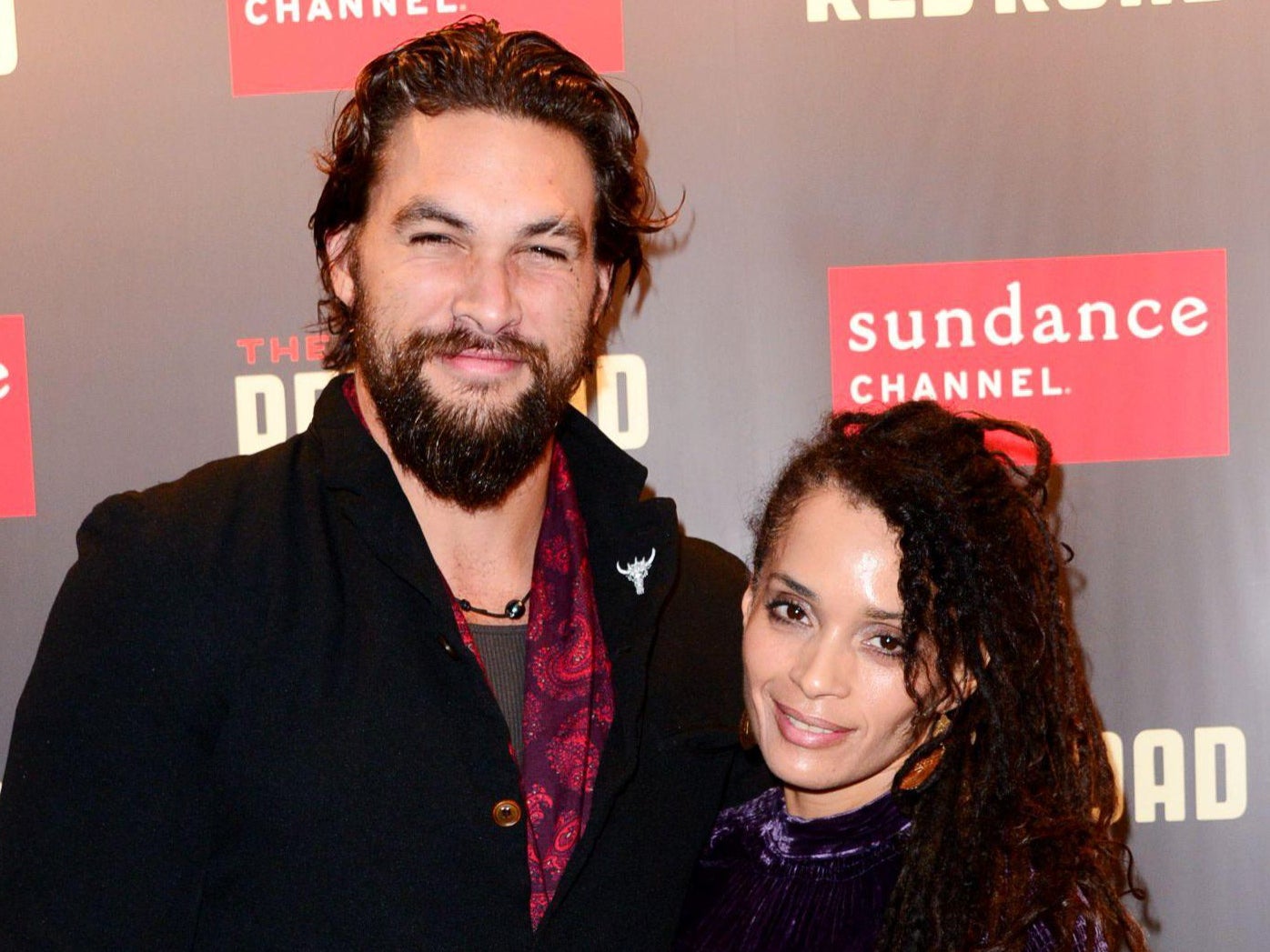 Momoa and Bonet at ‘The Red Road’ premiere