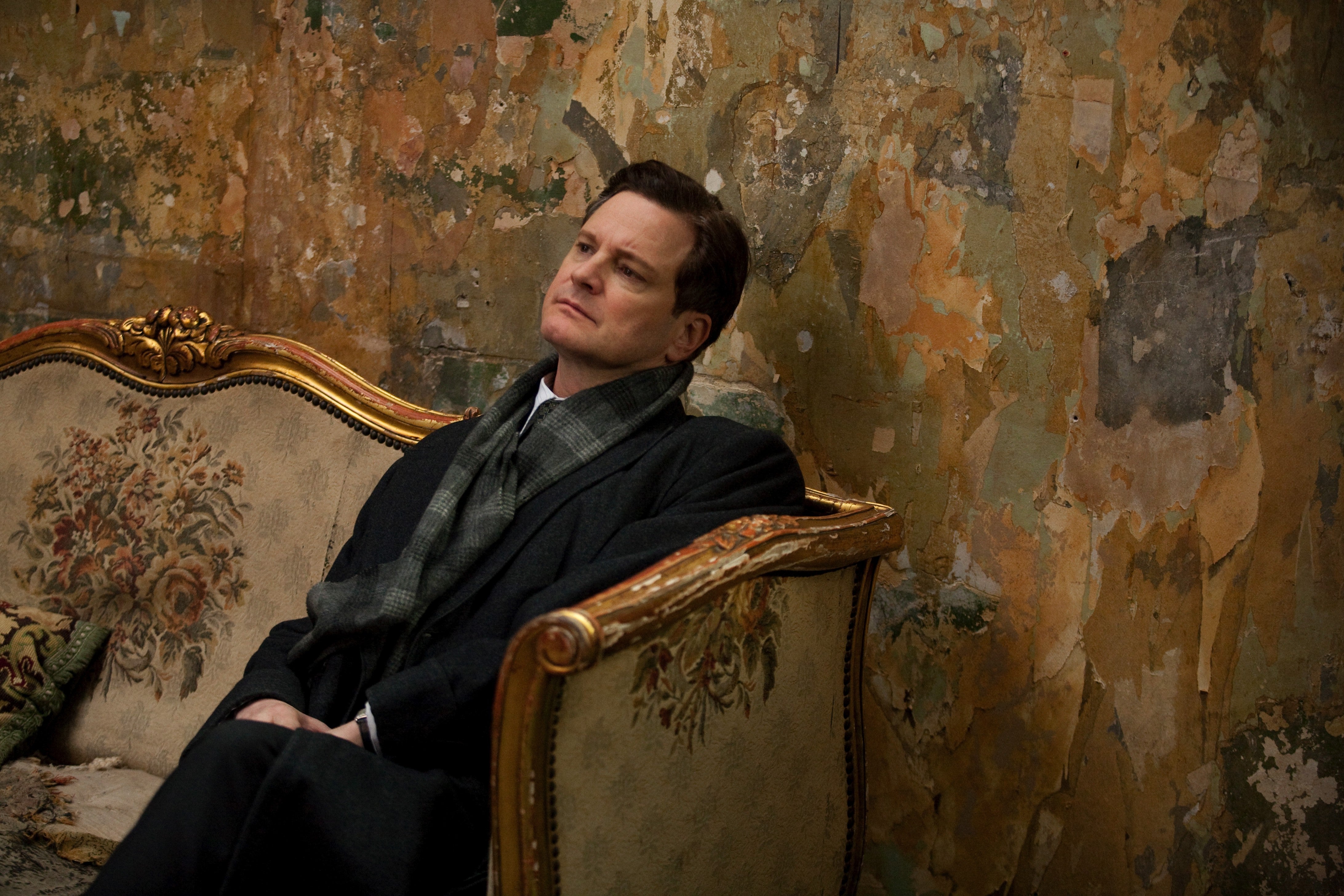 Colin Firth as the stuttering monarch in ‘The King’s Speech’