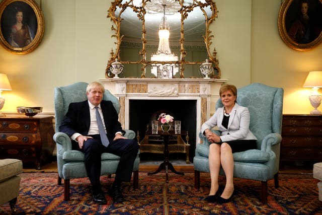 Boris Johnson and Nicola Sturgeon will be on the council (Duncan McGlynn/PA)