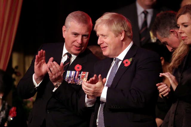 <p>Some have suggested travails of Prince Andrew may ease pressure on Boris Johnson</p>