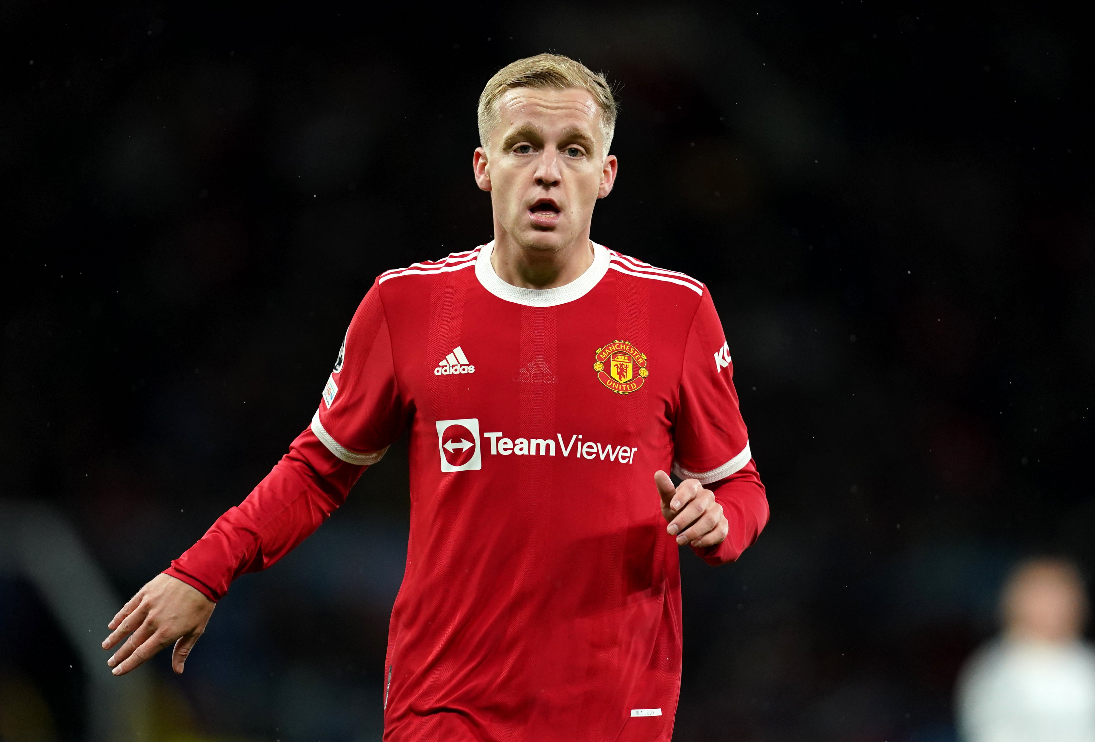 Manchester United’s Donny van de Beek has been offered up to other clubs. Martin Rickett/PA)