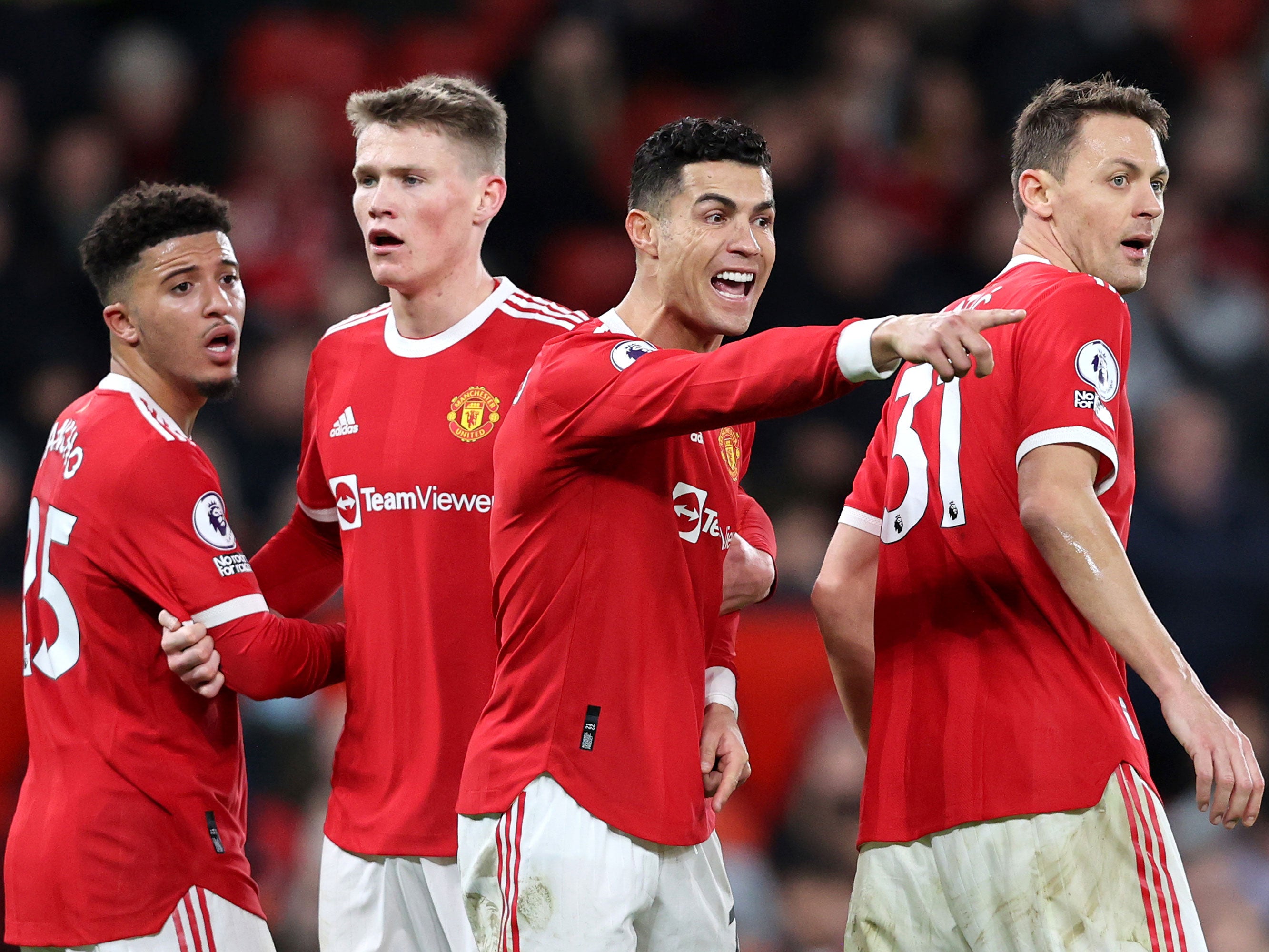 Manchester United are at the back of a four-horse race to qualify for the Champions League