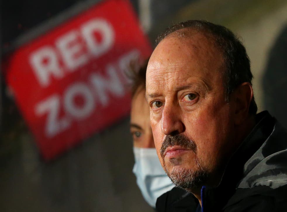 <p>Rafael Benitez is under severe pressure at Everton </p>