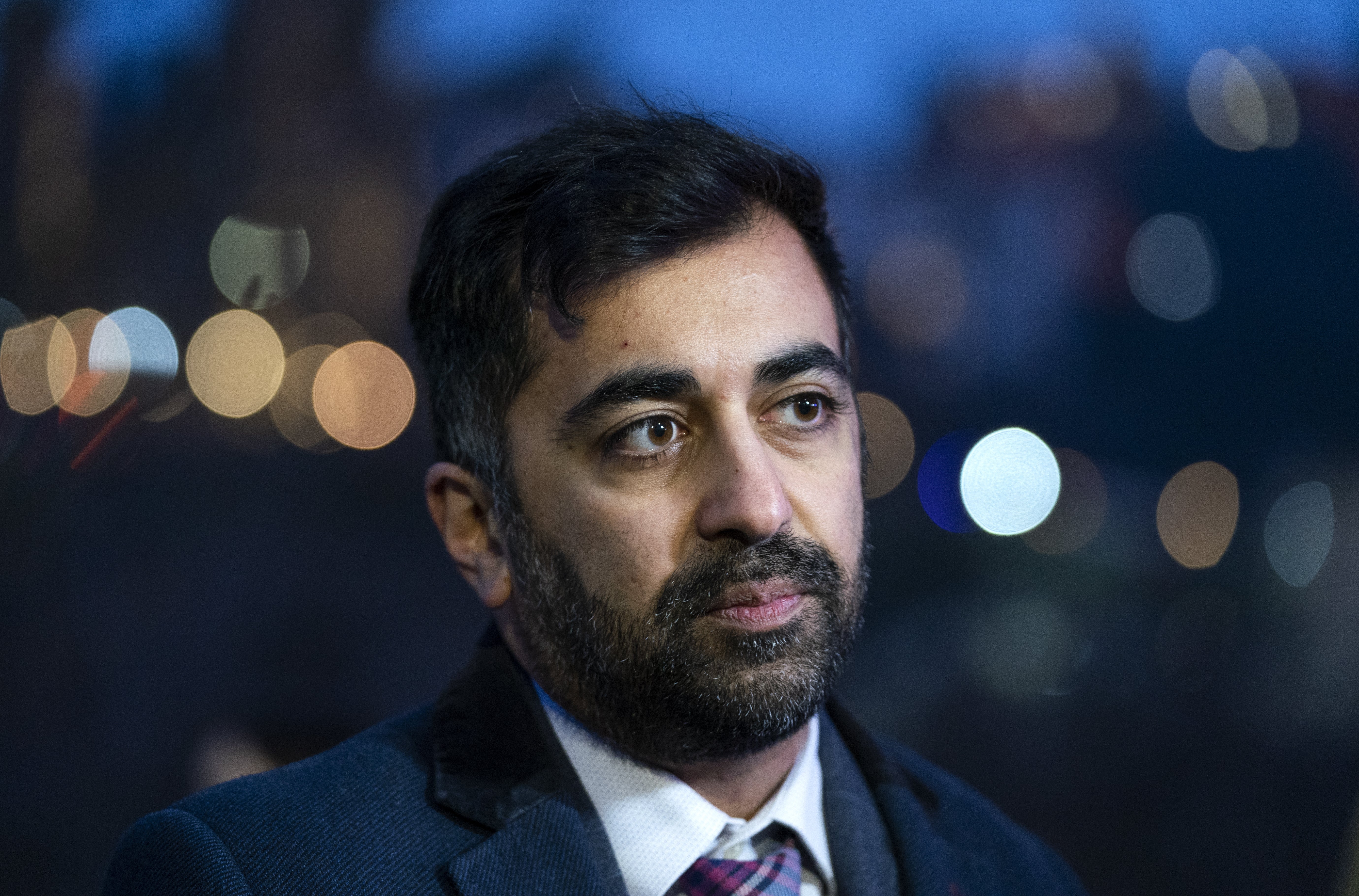 Humza Yousaf says the rate of Omicron cases is slowing down (Jane Barlow/PA)