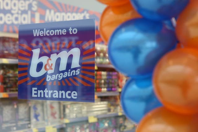 B&M employs more than 35,000 people. (B&M/PA)