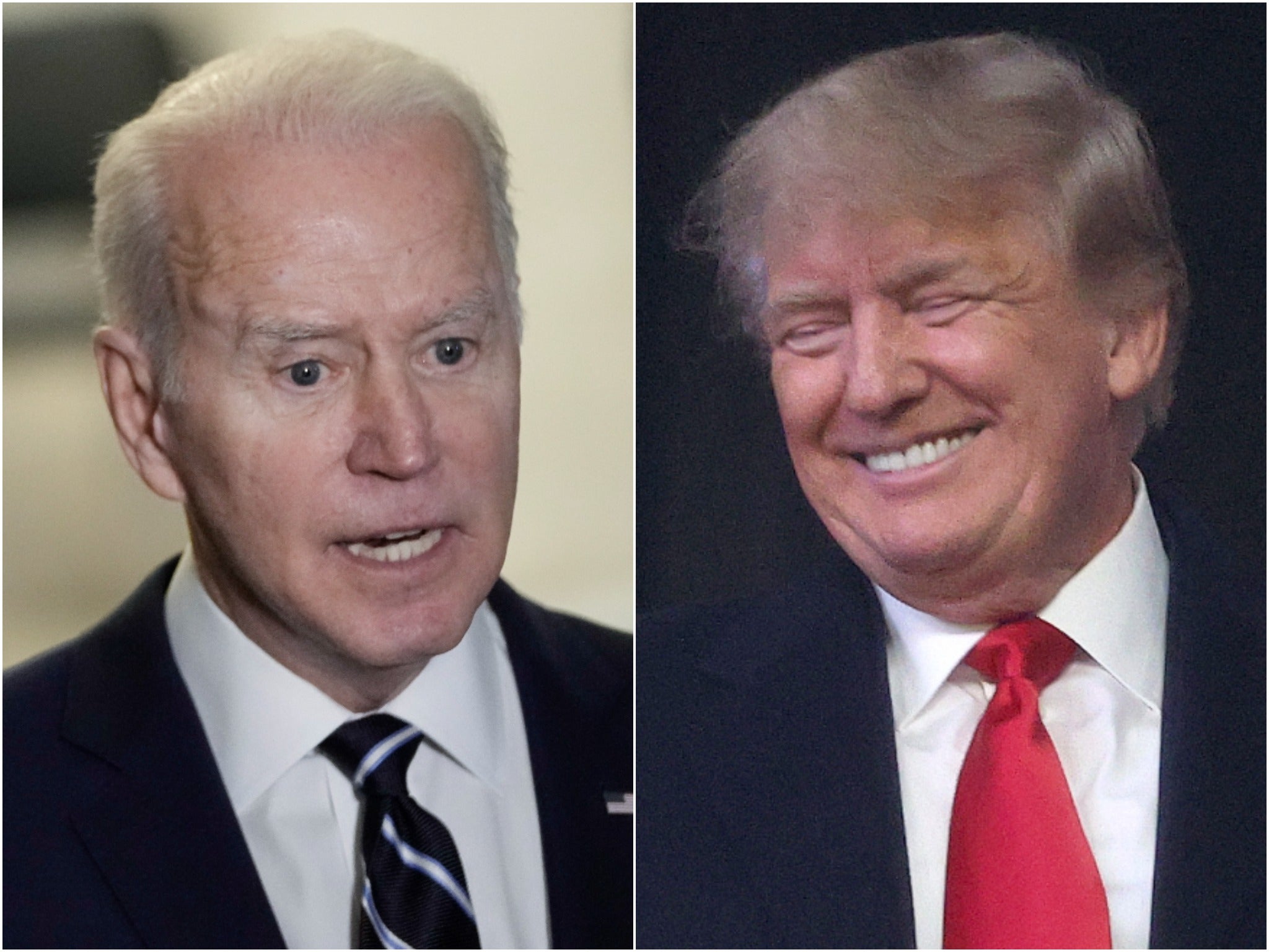 El índice de aprobación de Joe Biden está al mismo nivel que el de Donald Trump a medida que se acerca un año en el cargo.