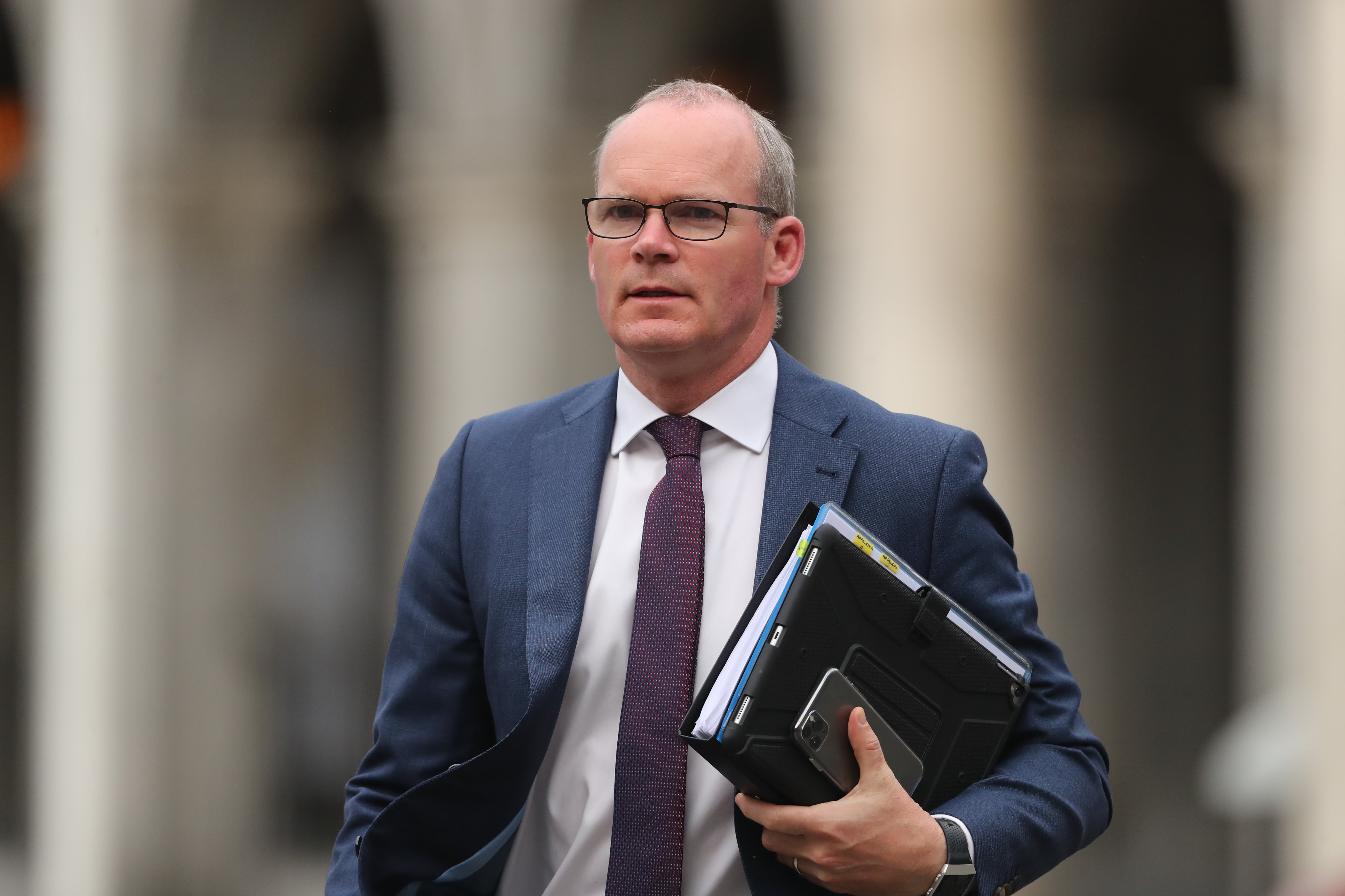 Simon Coveney said the UK and the EU negotiating teams need time to continue working to solve the impasse on post-Brexit arrangements in Northern Ireland (PA)