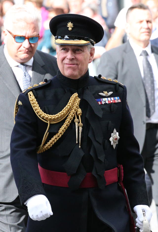 The Duke of York denies allegations against him (Jonathan Brady/PA)