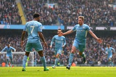 Kevin De Bruyne’s sublime winner sinks Chelsea as Man City close in on another title