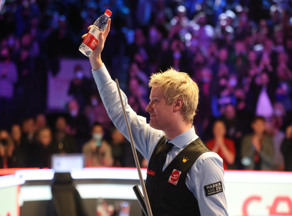 Neil Robertson saw off Mark Williams to reach Sunday’s final (James Manning/PA)