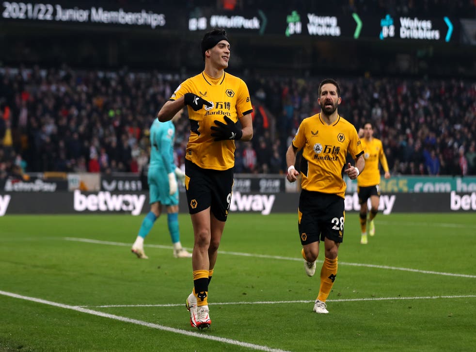 Raul Jimenez’s penalty set Wolves on the way to victory against Southampton (Bradley Collyer/PA)