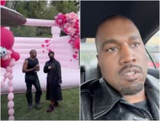 Kanye West attends daughter Chicago’s birthday after claiming Kim Kardashian ‘wouldn’t share’ address