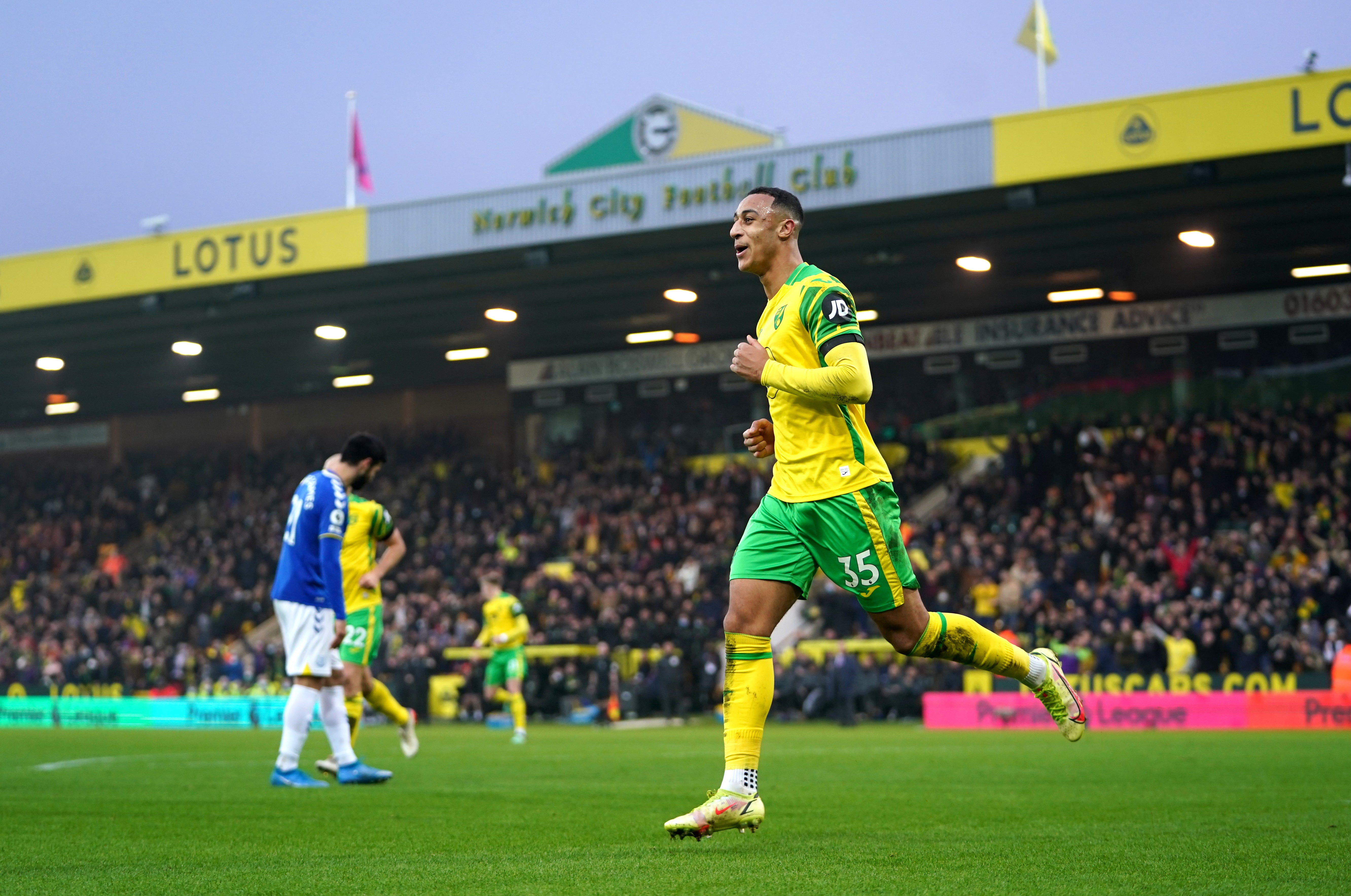 Adam Idah was on target in their 2-1 win over Everton (Joe Giddens/PA)