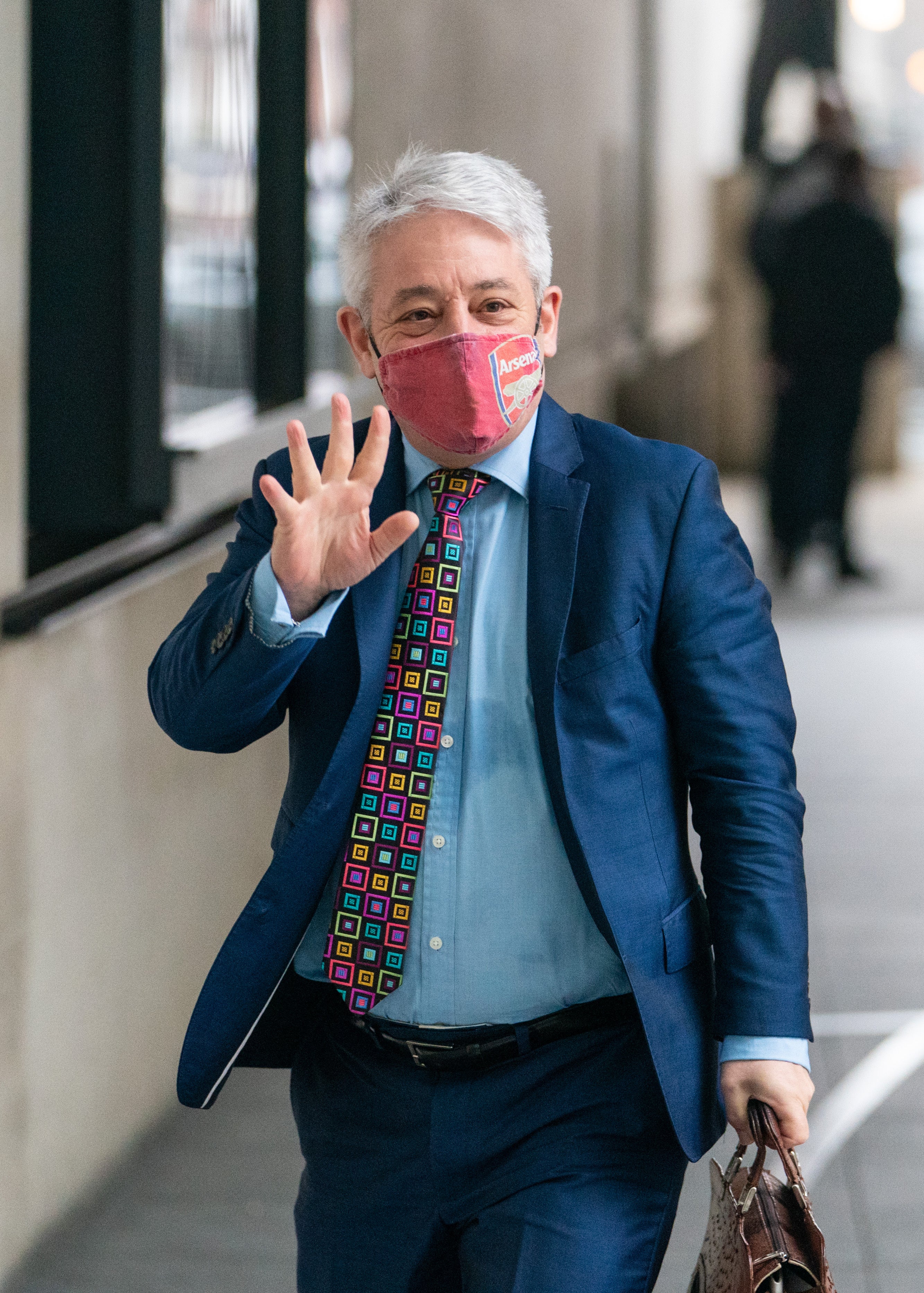 John Bercow is pictured on Sunday in London (Dominic Lipinski/PA)