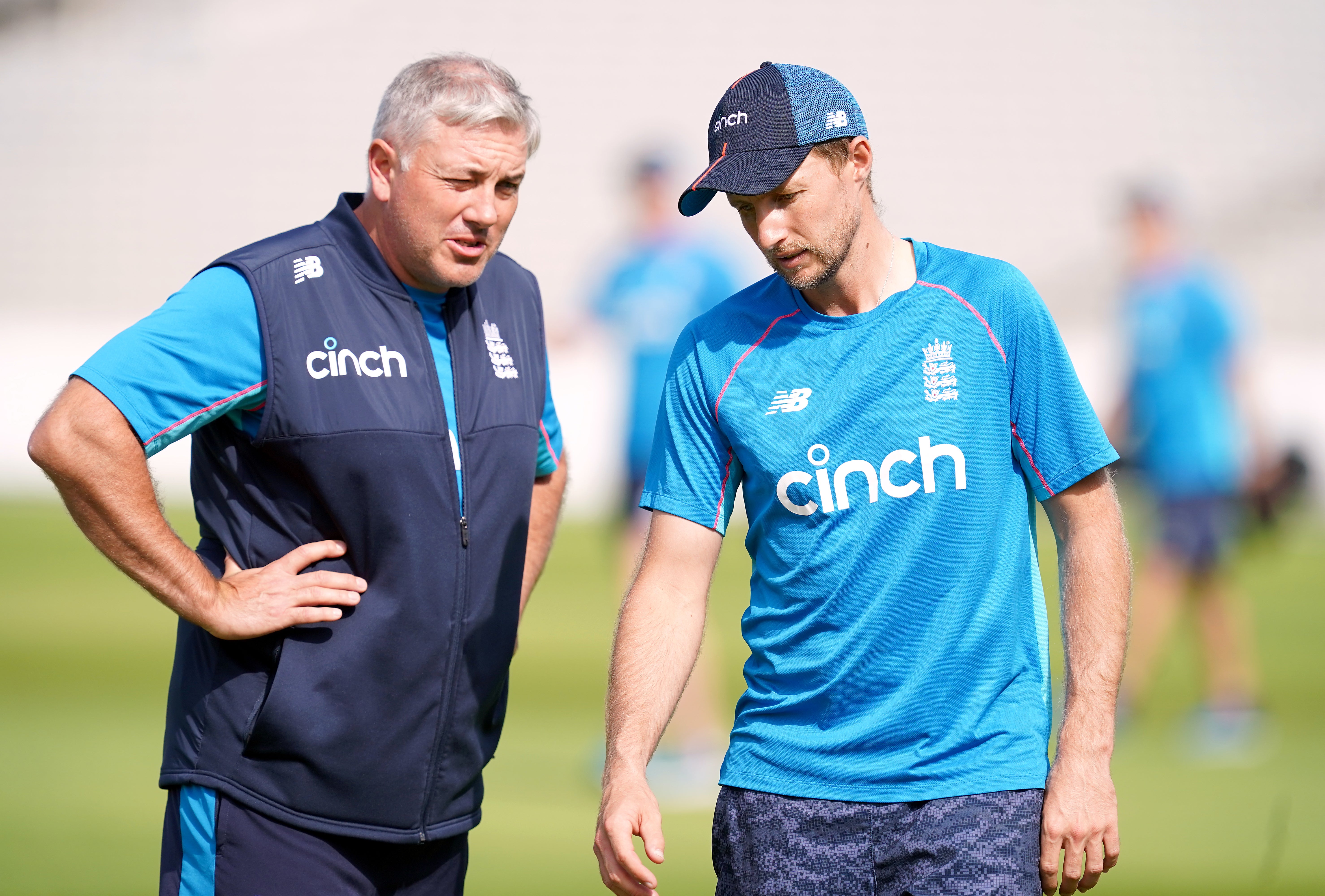 Joe Root, right, and Chris Silverwood face scrutiny after England’s Ashes failure (Martin Rickett/PA)