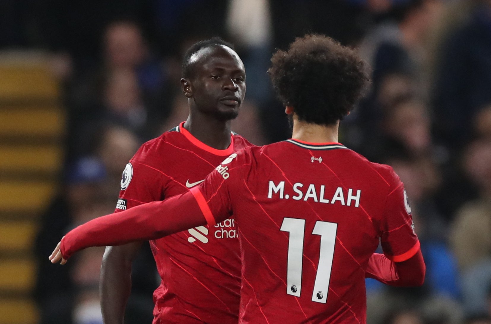 Sadio Mane (left) and Mohamed Salah have been key performers for Liverpool once again this season