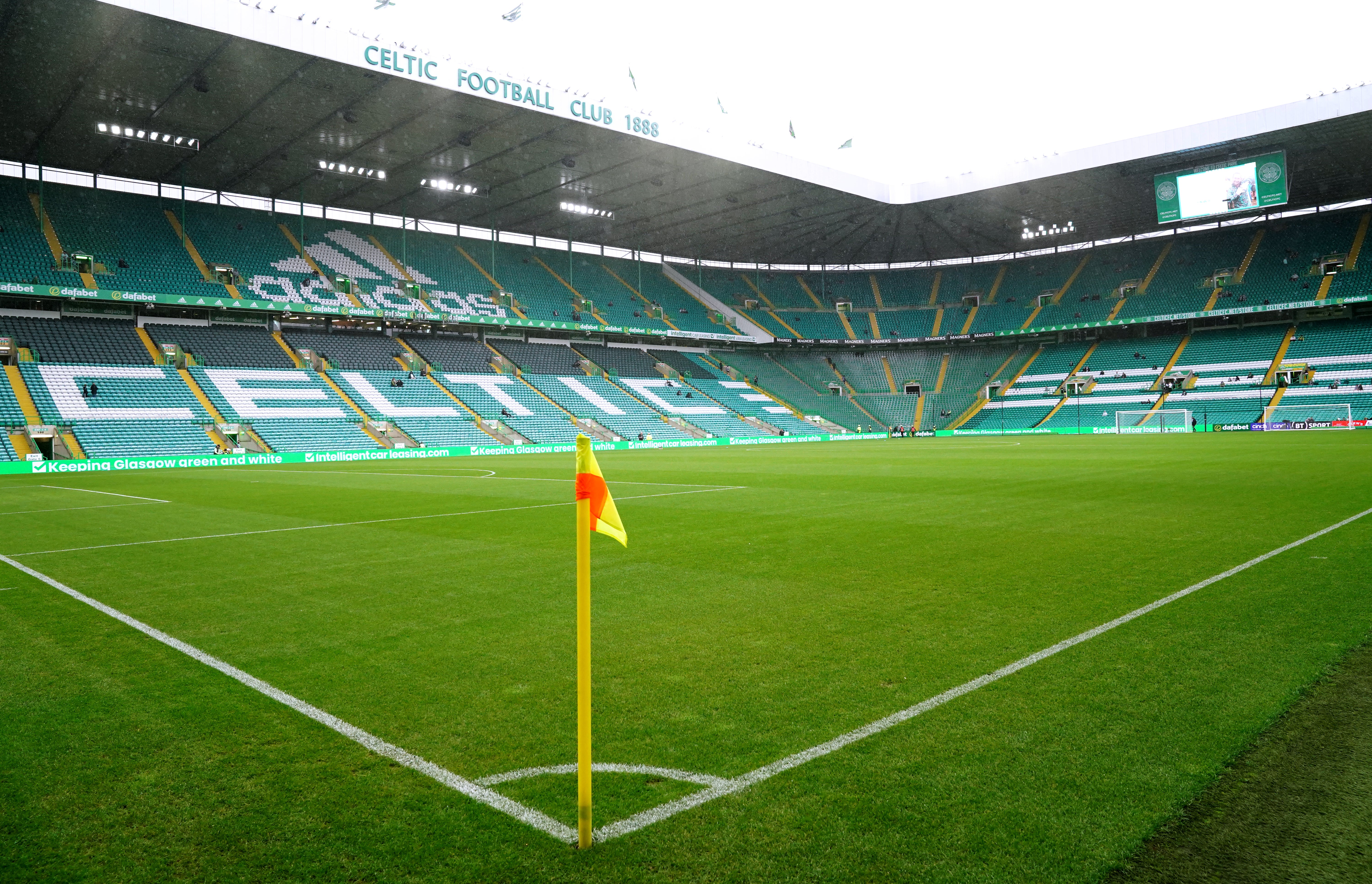 Celtic Park will play host to the first Scottish Premiership game since restrictions were relaxed on Monday (Jane Barlow/PA)