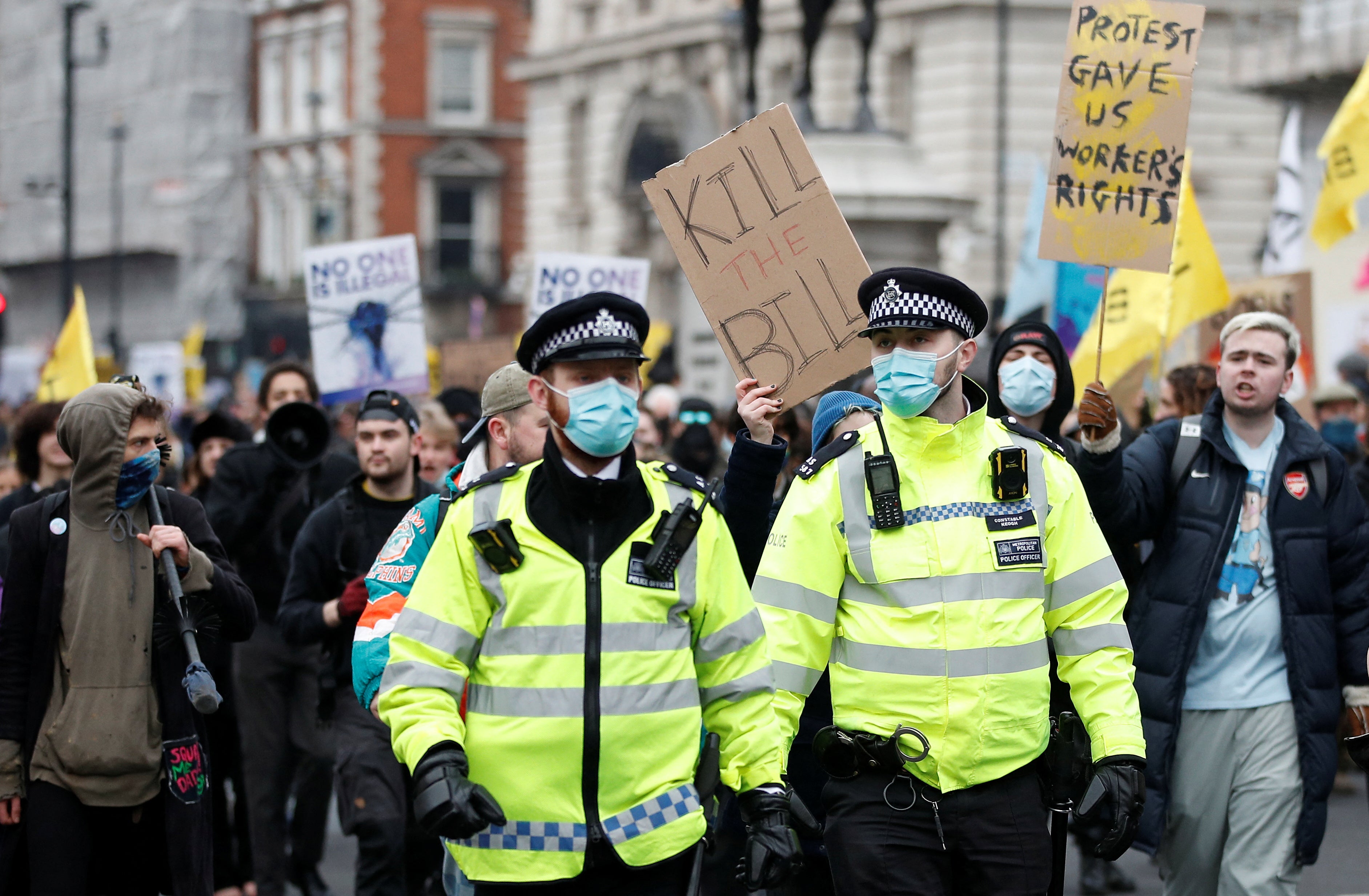 ‘Kill the Bill’ protests have been staged across the country