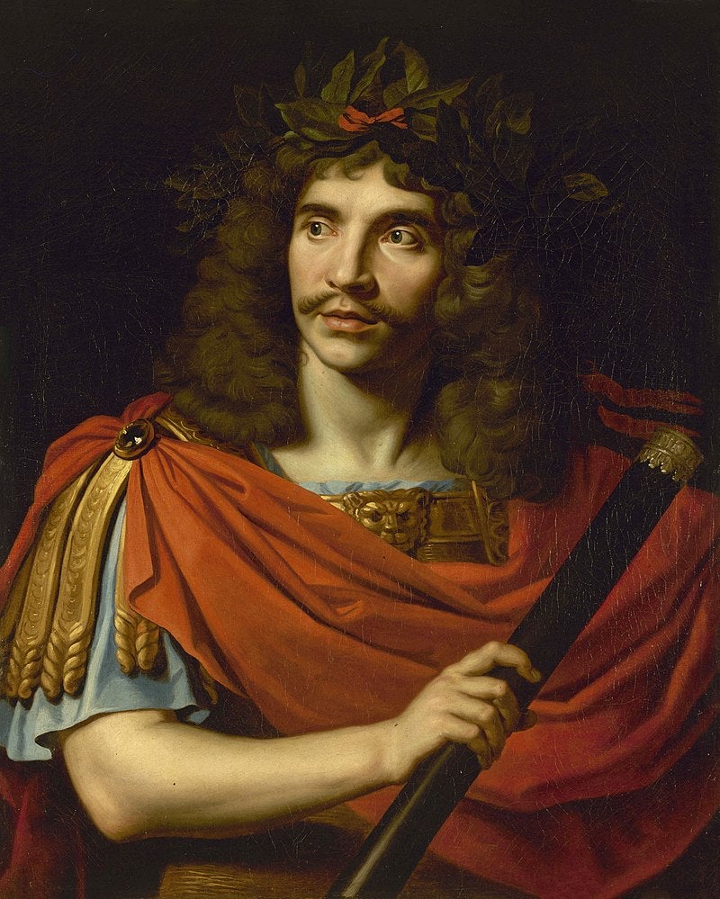 Nicholas Mignard, Portrait of Molière as Julius Caesar, 1656