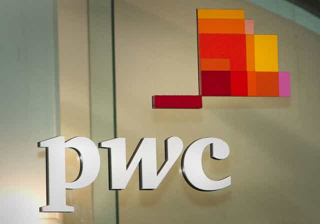 A sign of PricewaterhouseCoopers (PwC) as the accounting giant saw the FRC extend its investigation into the firm’s audits of Babcock (Philip Toscano/PA)