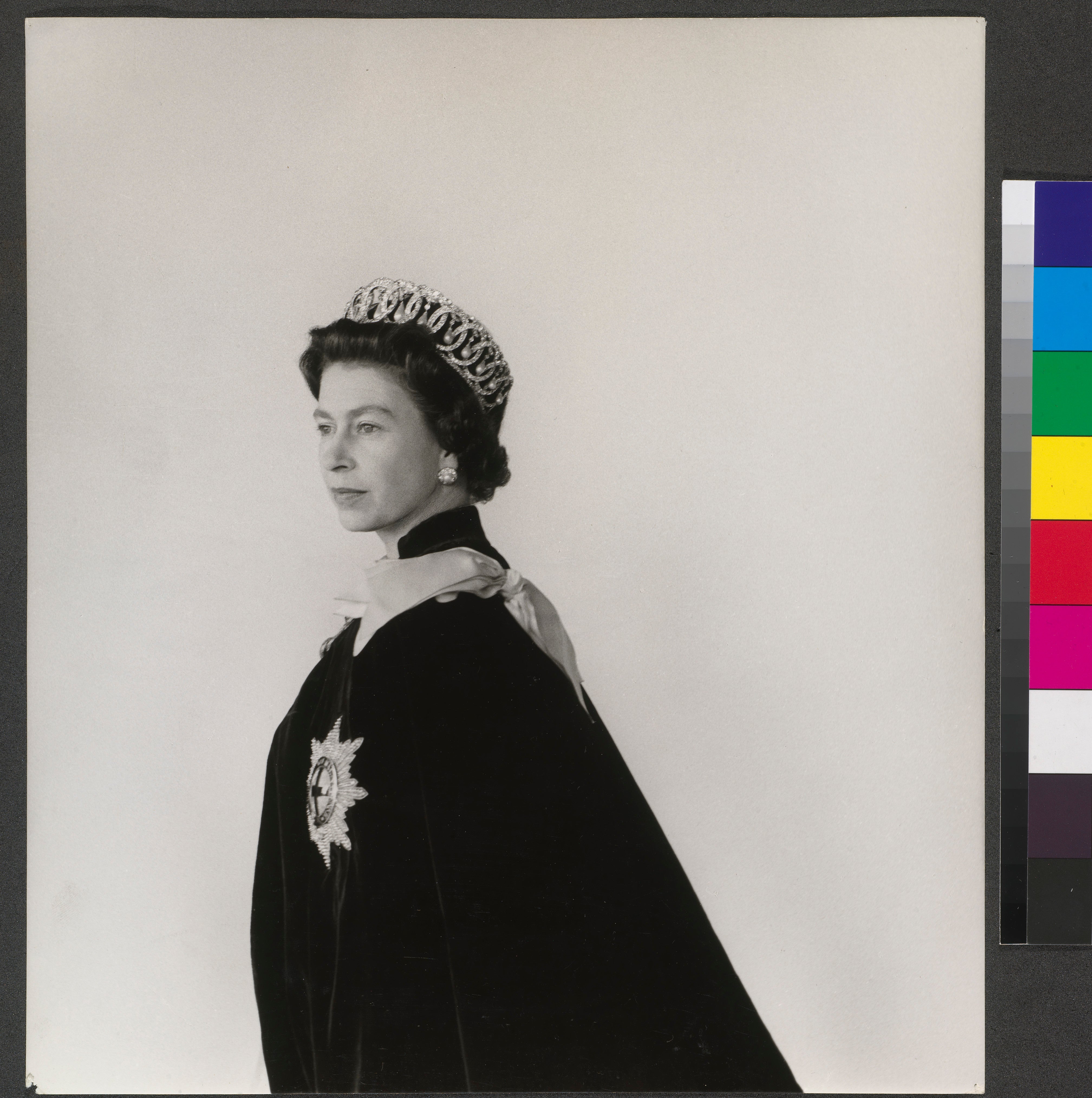 The Queen in her garter robes photographed by Cecil Beaton in 1968