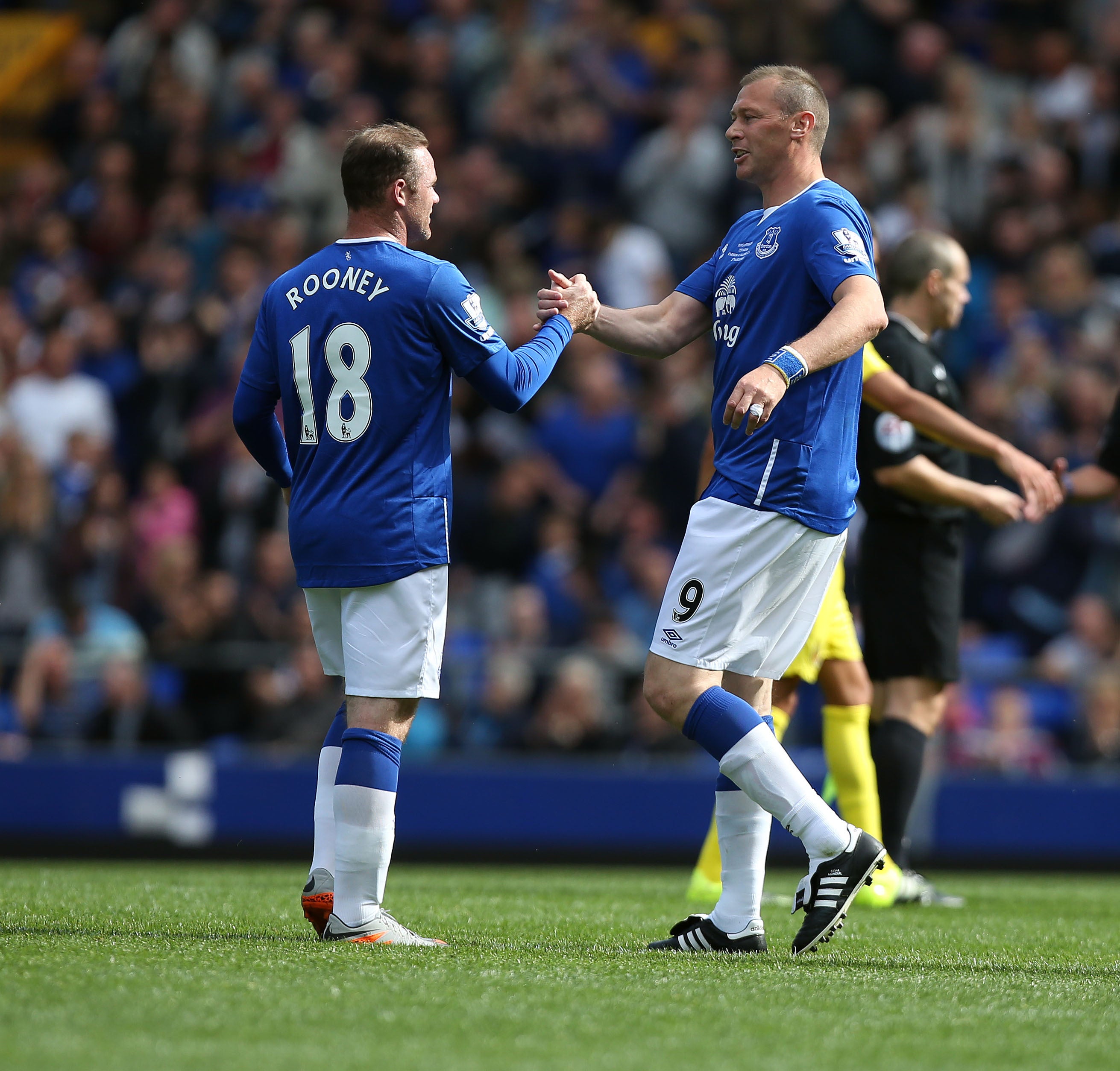 Former Everton strikers Wayne Rooney and Duncan Ferguson, who is currently in caretaker charge, are on the contenders list (Peter Byrne/PA)