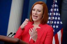 Psaki defends kids’ school district in dispute with Virginia’s GOP governor on mask mandates